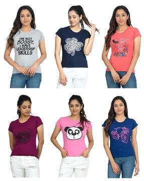 pack of 6 crew-neck t-shirts