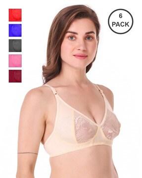 pack of 6 non-padded bra