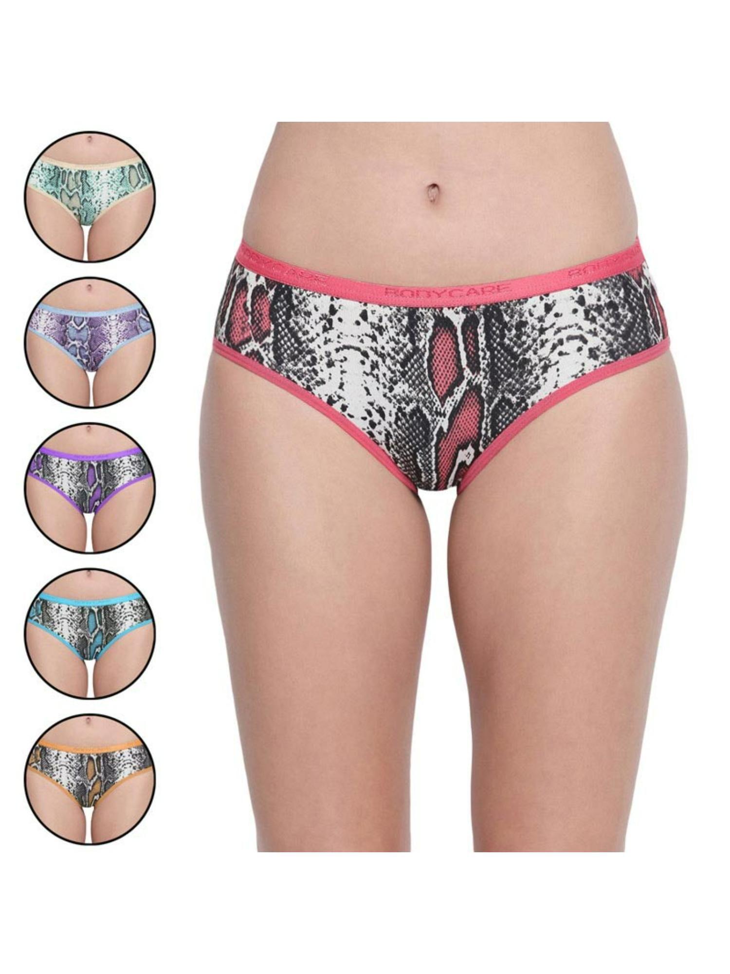 pack of 6 premium printed hipster briefs - multi-color