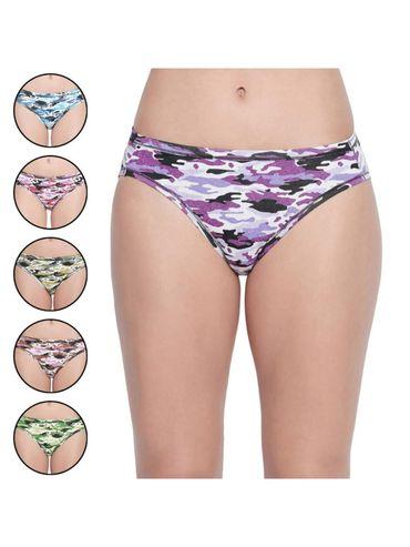 pack of 6 premium printed hipster briefs - multi-color