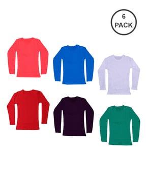 pack of 6 round-neck t-shirts