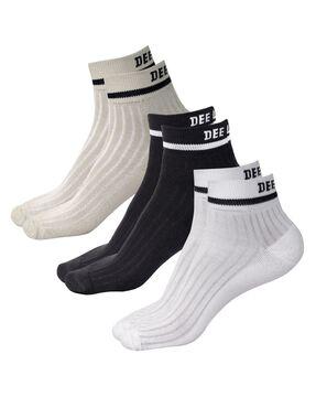 pack of 6 striped everyday socks