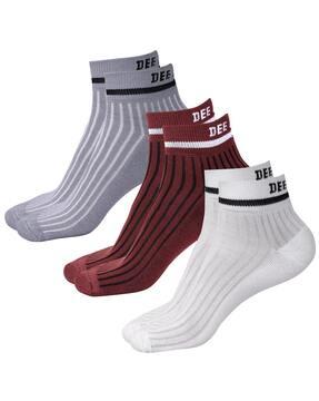 pack of 6 striped everyday socks