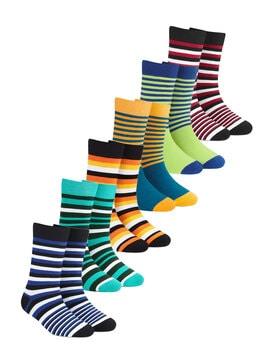 pack of 6 striped socks