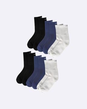 pack of 6 women mid-calf length everyday socks