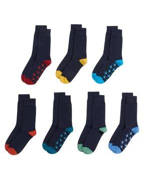 pack of 7 mid-calf length socks
