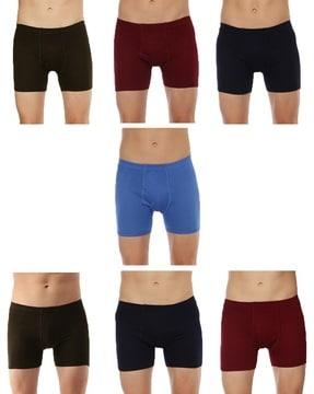 pack of 7 trunks with elasticated waistband