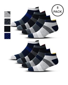 pack of 8 men ankle-length socks