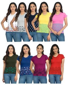 pack of 9 crew-neck t-shirts