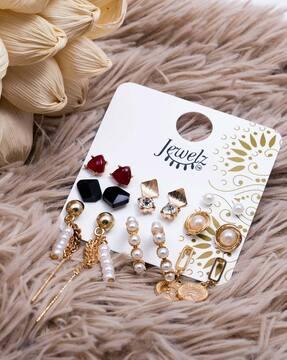 pack of 9 pair of earrings