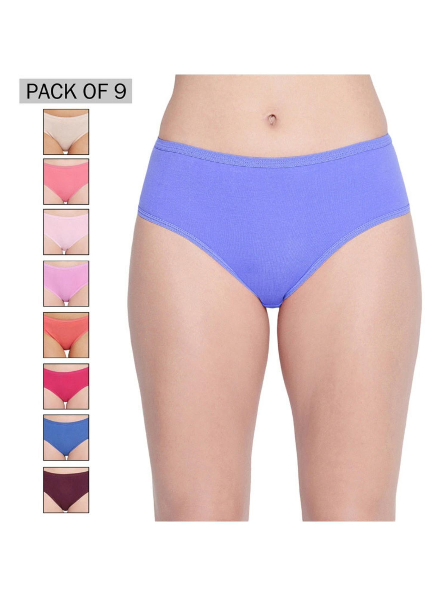 pack of 9 panties in assorted color