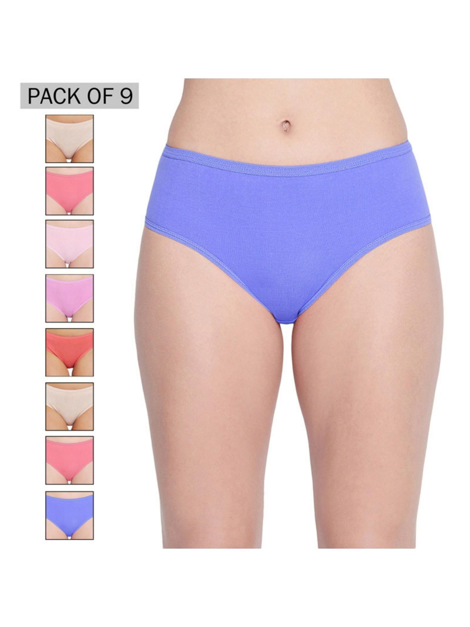 pack of 9 panties in assorted color