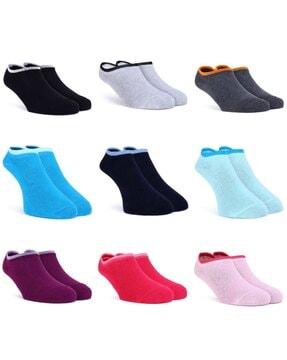 pack of 9 women ankle-length socks
