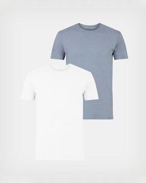 pack of two cotton regular fit crew-neck t-shirts