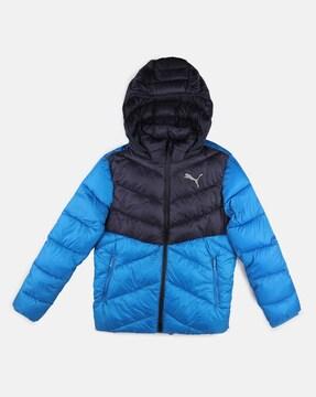 packlite zip-front puffer jacket with hood