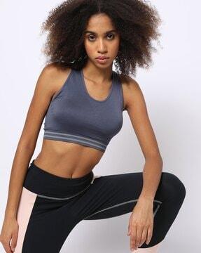 padded non wired seamless removable cookies sports bra sb05