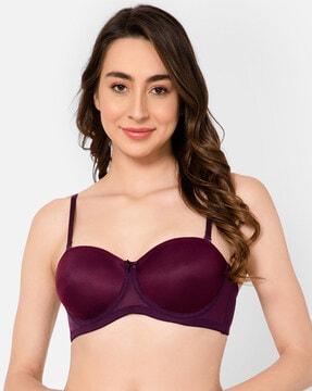 padded lace full-coverage under-wired t-shirt bra