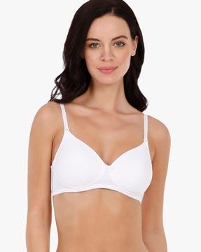 padded non-wired full coverage smooth charm t-shirt bra  - bra10606