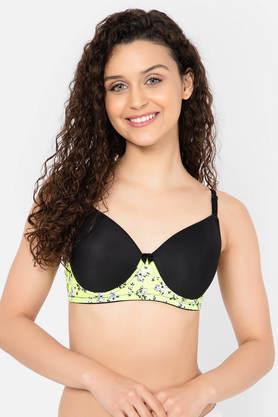 padded non-wired full cup multiway t-shirt bra in black - black