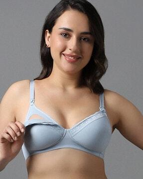 padded non-wired three fourth coverage nursing bra  - bra100801