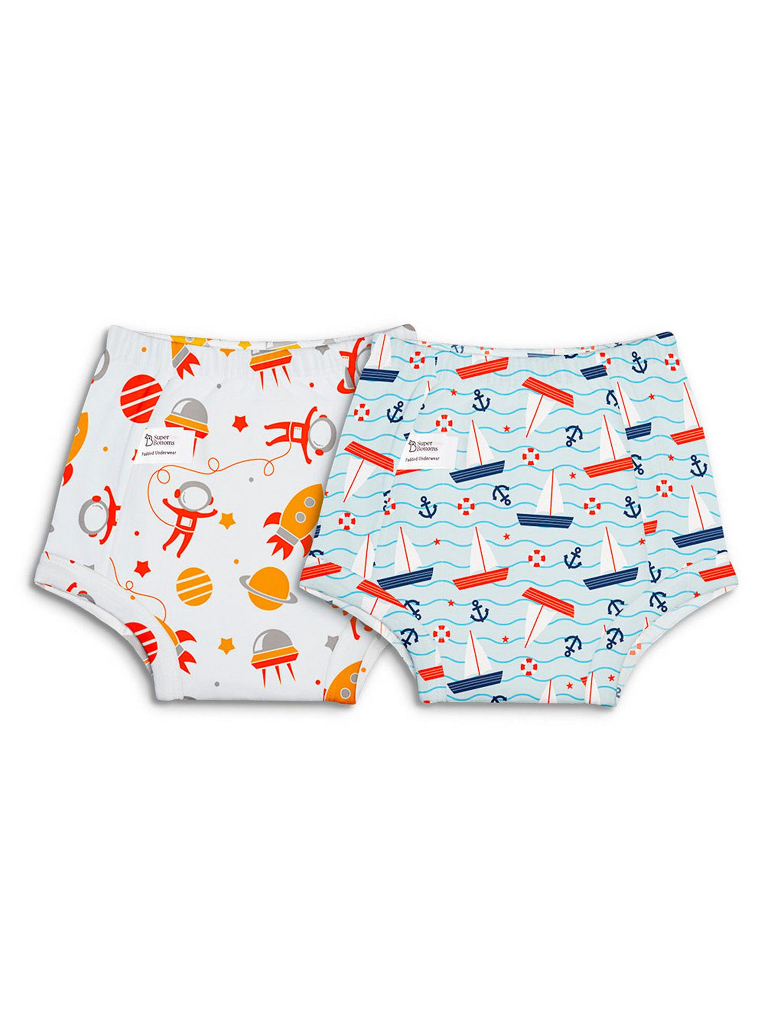 padded potty training unisex underwear need space-sea you (pack of 2)