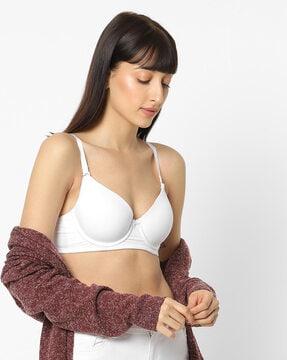 padded t-shirt bra with adjustable straps