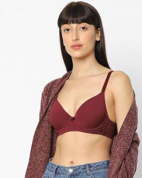 padded t-shirt bra with adjustable straps