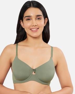 padded wired full coverage elegant dream t-shirt bra  - bra92101