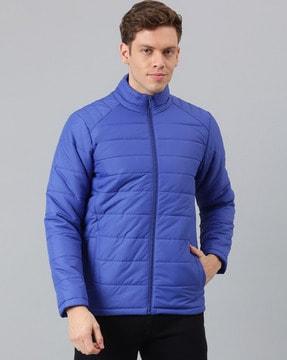 padded zip-front jacket