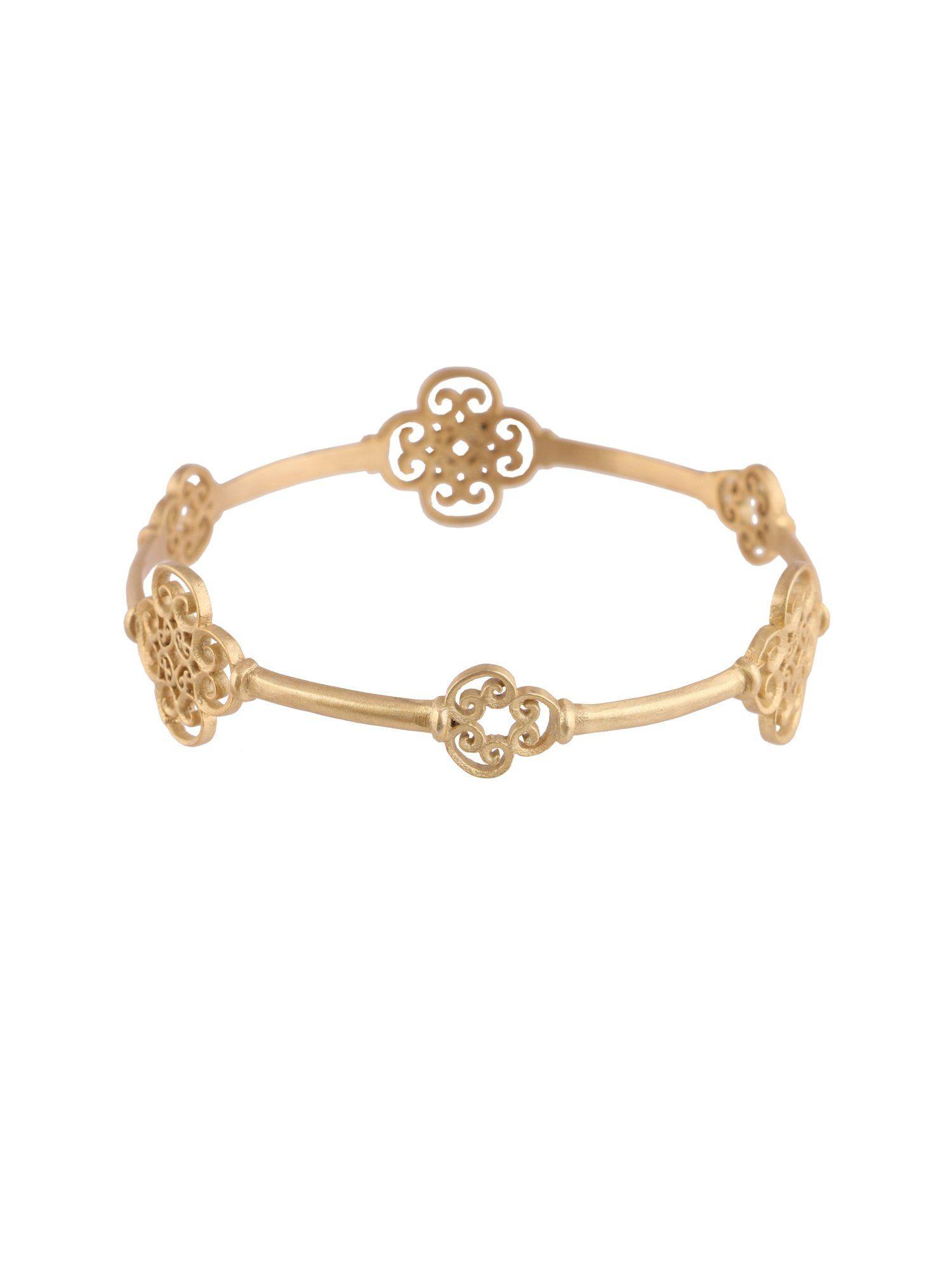 paint my love gold plated bangle