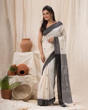 paisley handloomed saree with blouse piece