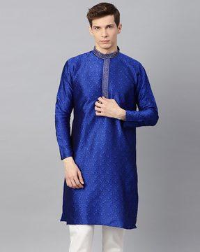 paisley pattern long kurta