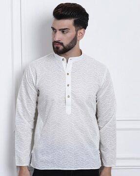 paisley pattern short kurta