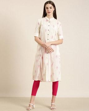 paisley print a-line kurta