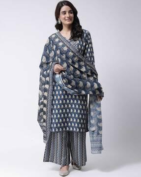 paisley print a-line kurti