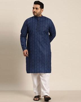 paisley print long kurta