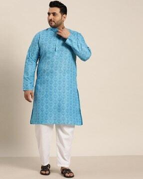 paisley print long kurta