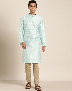 paisley print long kurta