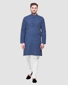 paisley print long kurta