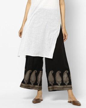 paisley print palazzo pants