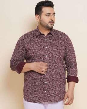 paisley print shirt with patch pocket