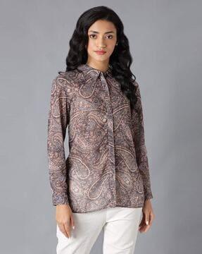 paisley print shirt