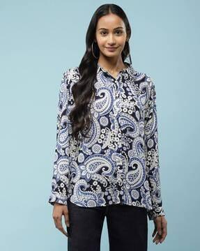 paisley print shirt