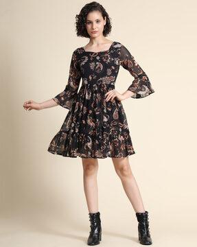 paisley print skarter dress