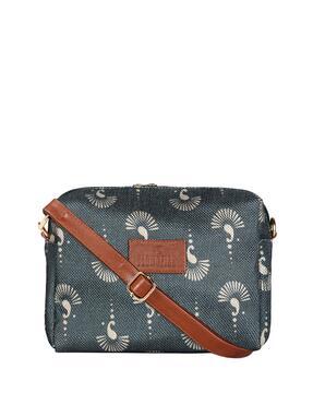 paisley print slingbag with adjustable strap
