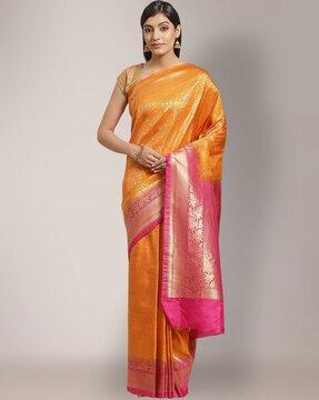 paisley woven traditional saree