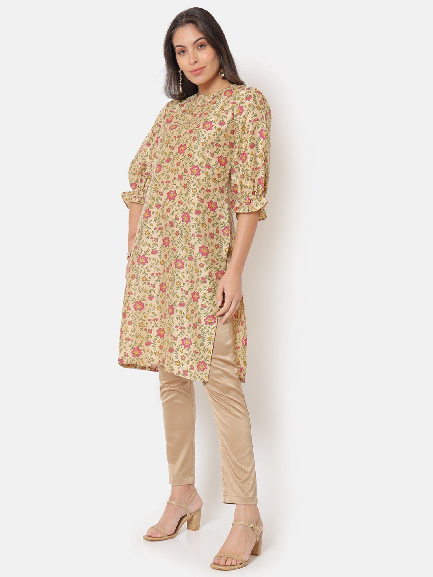 pakeezah beige kurta