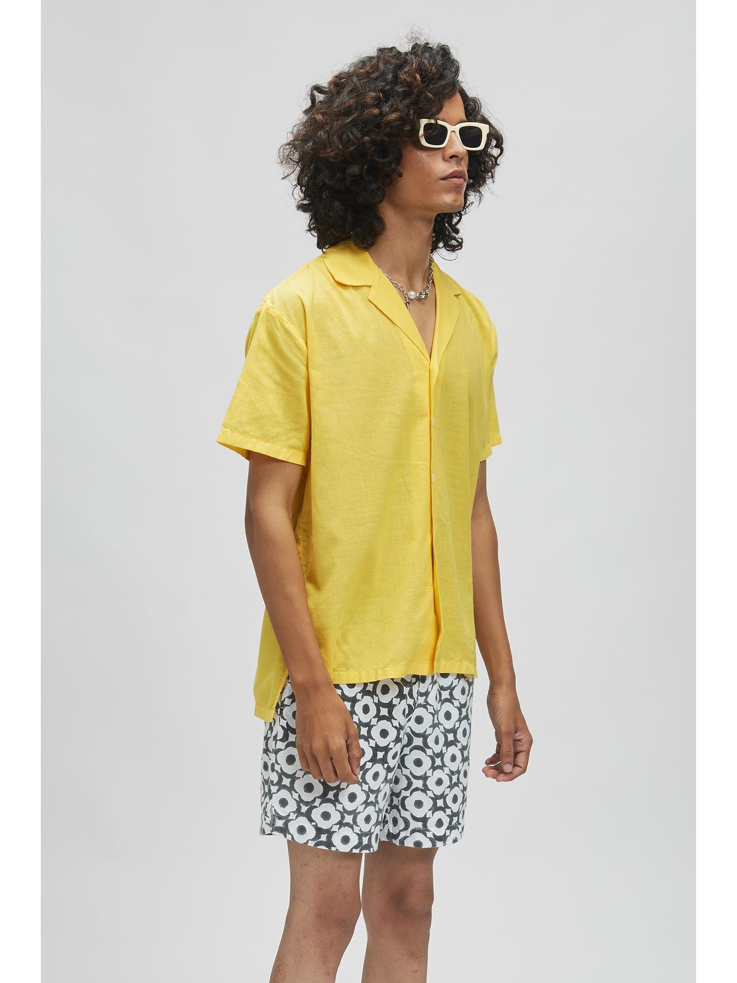 palawan solar yellow casual shirt