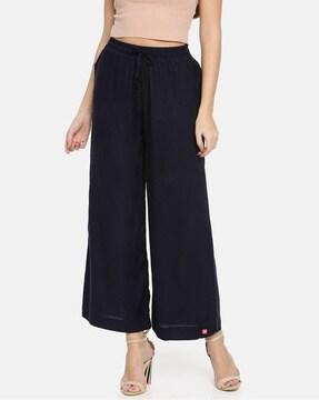 palazzo pants with elasticated waist