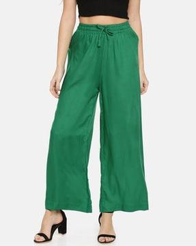 palazzo pants with elasticated waist